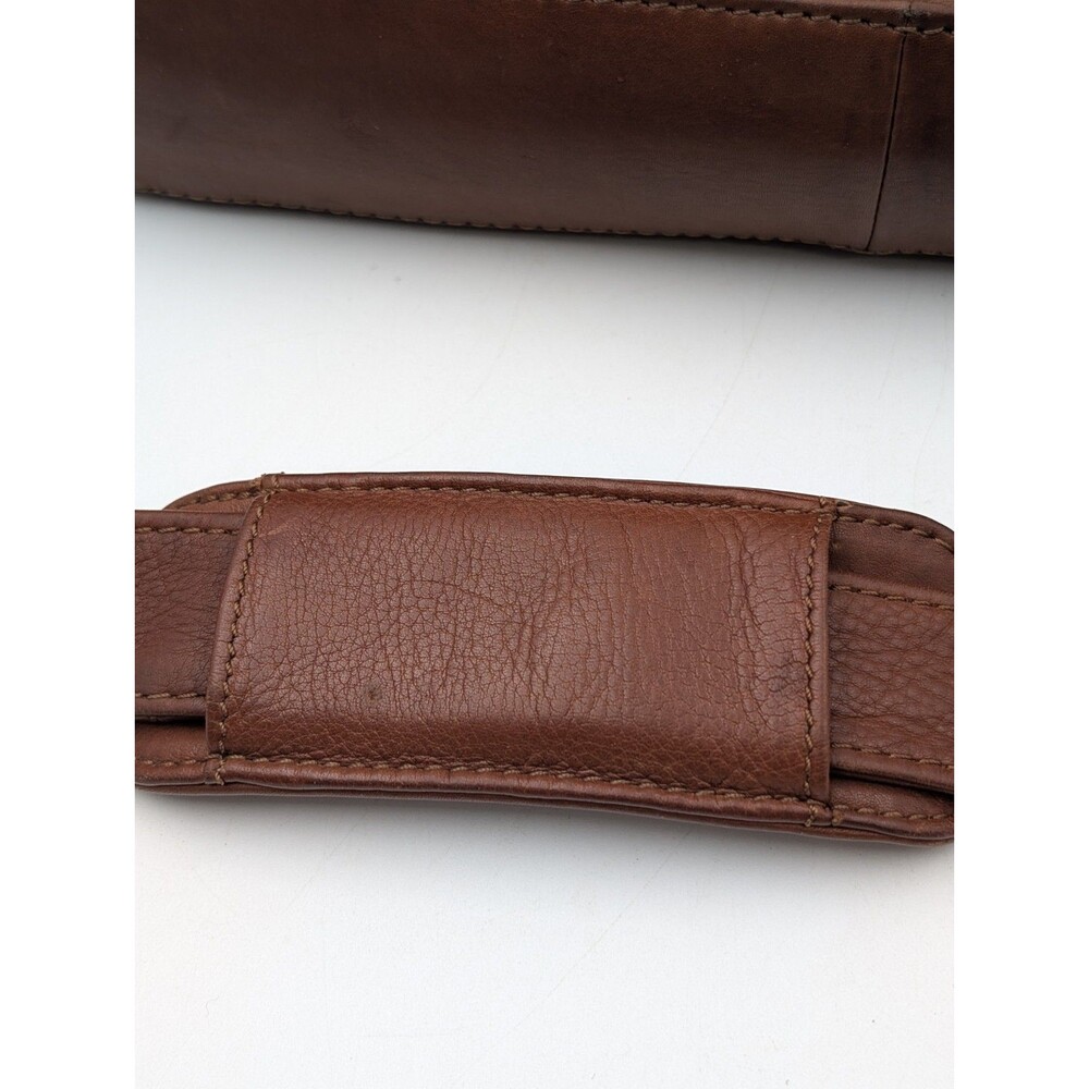 The British Belt Company Genuine Leather Messenger Bag Satchel Briefcase Brown - Picture 13 of 16